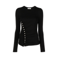 Rabanne Long-Sleeve Top "Black"