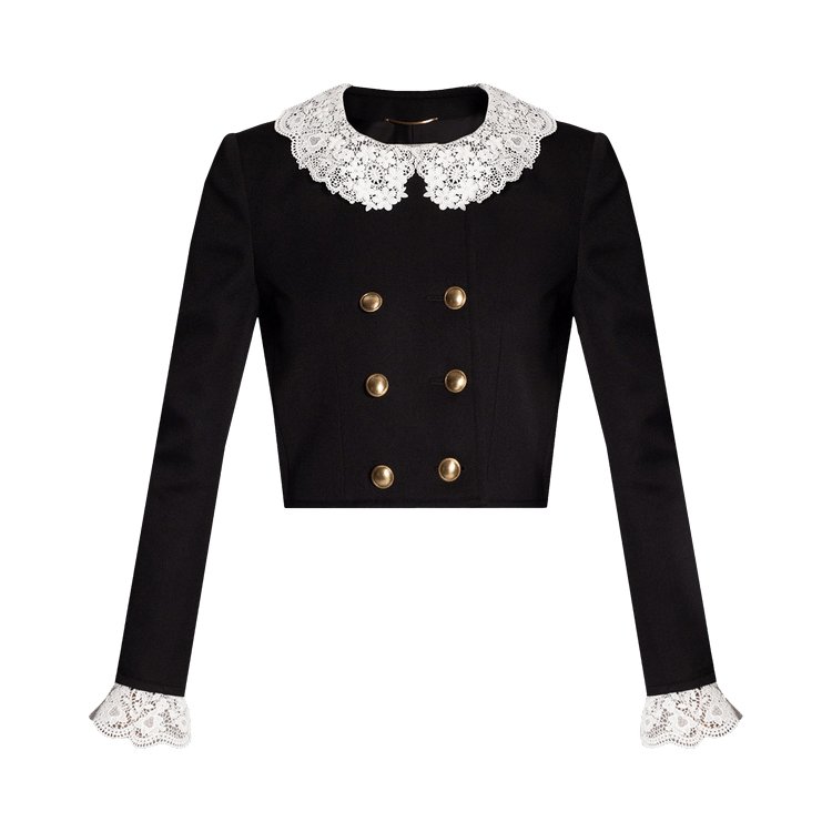 Saint Laurent Blazer With Lace "Noir"