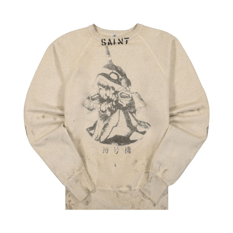 SAINT Mxxxxxx x Evangelion Sweatahirt "Gray"