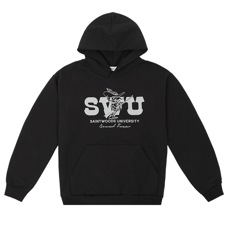 Saintwoods Swu Washed Hoodie "Washed Black"