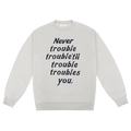 Saintwoods Trouble Crewneck Knit Sweater "Bone"