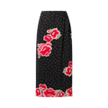 Saintwoods Pencil Skirt Withside Placket "Black"