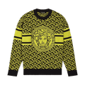 Versace Medusa Monogram Crewneck "Pineapple/Black"