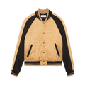 Saint Laurent Teddy Quilted Jacket "Pale Gold/Black"