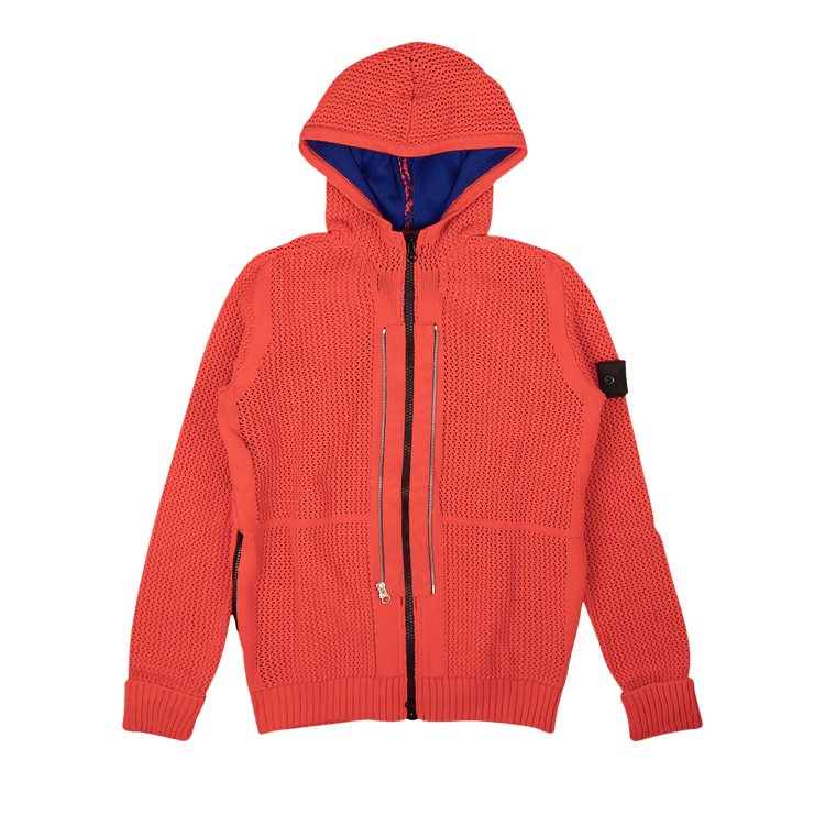 Stone Island Shadow Project Knit Hoodie "Red"