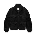 Sacai Faux Shearling Jacket "Black"