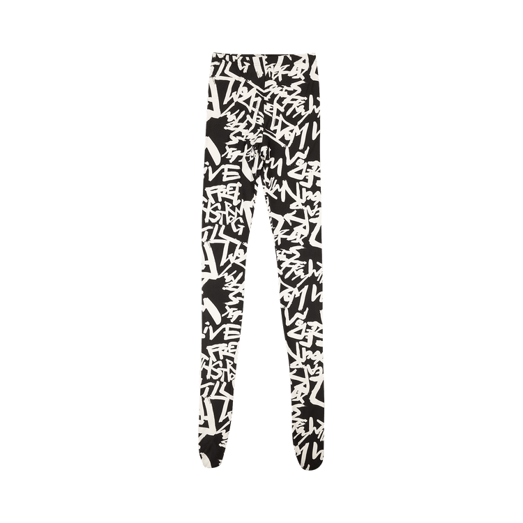 Comme des Garçons Graffiti Print Leggings "Multicolor"
