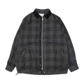 Sacai Buffalo Check Long-Sleeve Shirts "Grey"