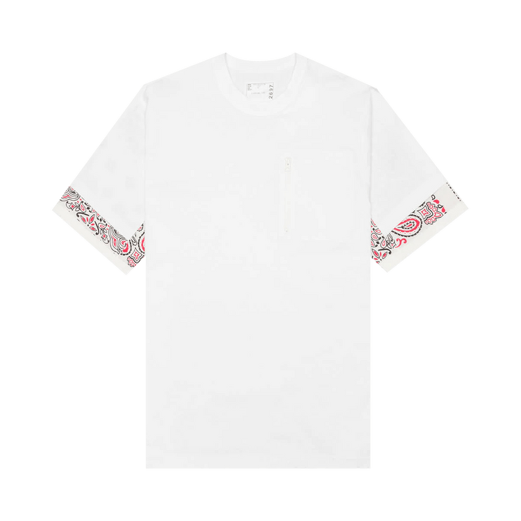 Sacai Bandana Print T-Shirt "White"