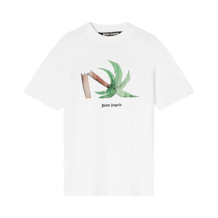 Palm Angels Broken Palm Classic Tee "White/Green"