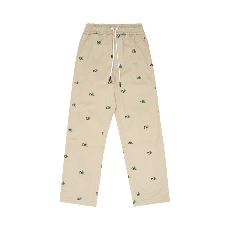 Palm Angels Broken Palm Chino Pants "Beige/Green"