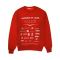 Helmut Lang Badge Crewneck "Fiery Red"