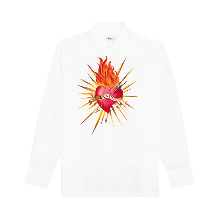 Lanvin Printed Relaxed Shirt "White"