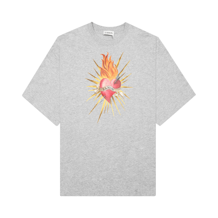 Lanvin Printed Oversized T-Shirt "Light Grey"