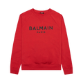 Balmain Printed Sweatshirt "Rouge/Noir"