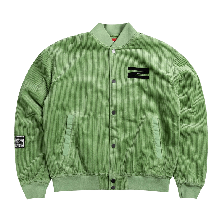 032C Washed Corduroy College Jacket "Army Green"