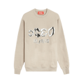 032C Selfie Glitch Sweatshirt "Weimaraner"