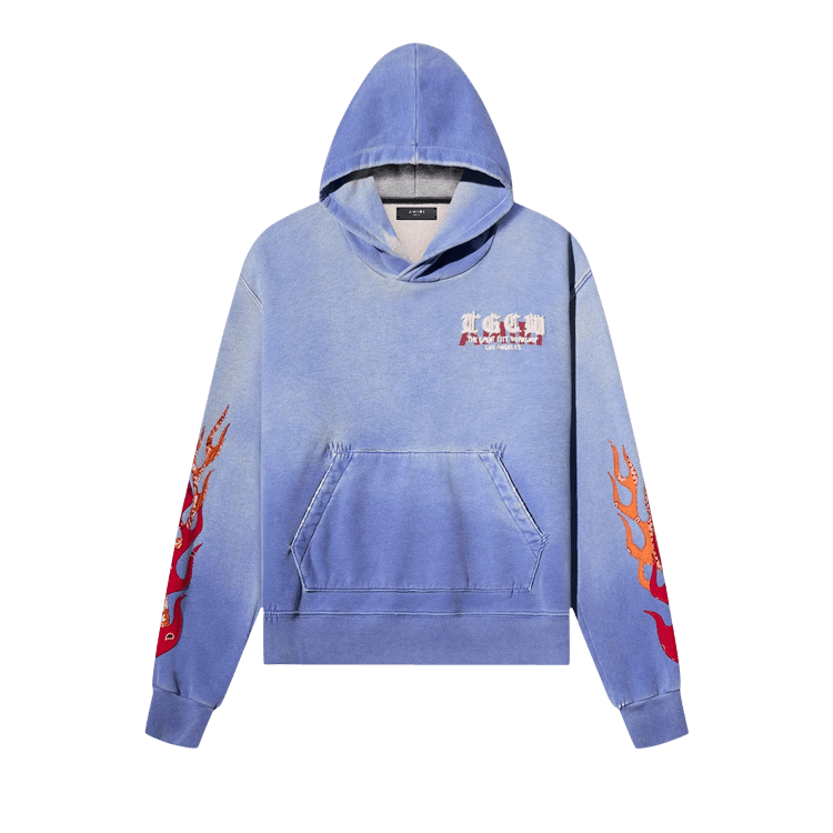 Amiri T.G.C.W. Flames Hoodie "Blue"