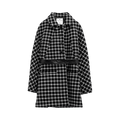 Courrèges Vichy Heritage Coat "Black/Heritage White"