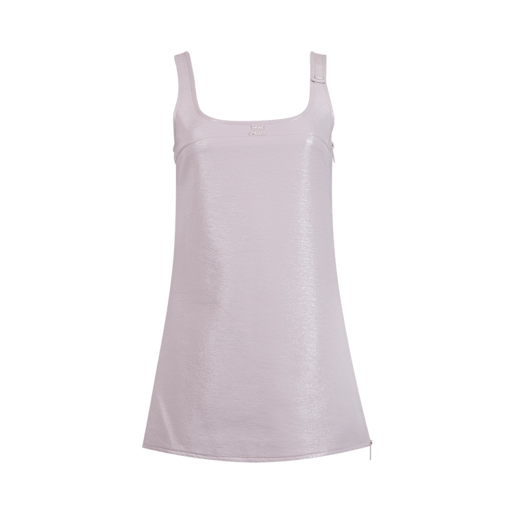 Courrèges Vinyl Mini Dress "Lait De Rose"