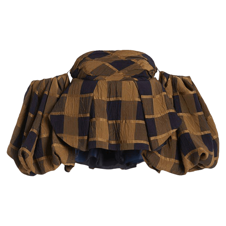 Khaite Katerina Top "Golden Rod/Navy"
