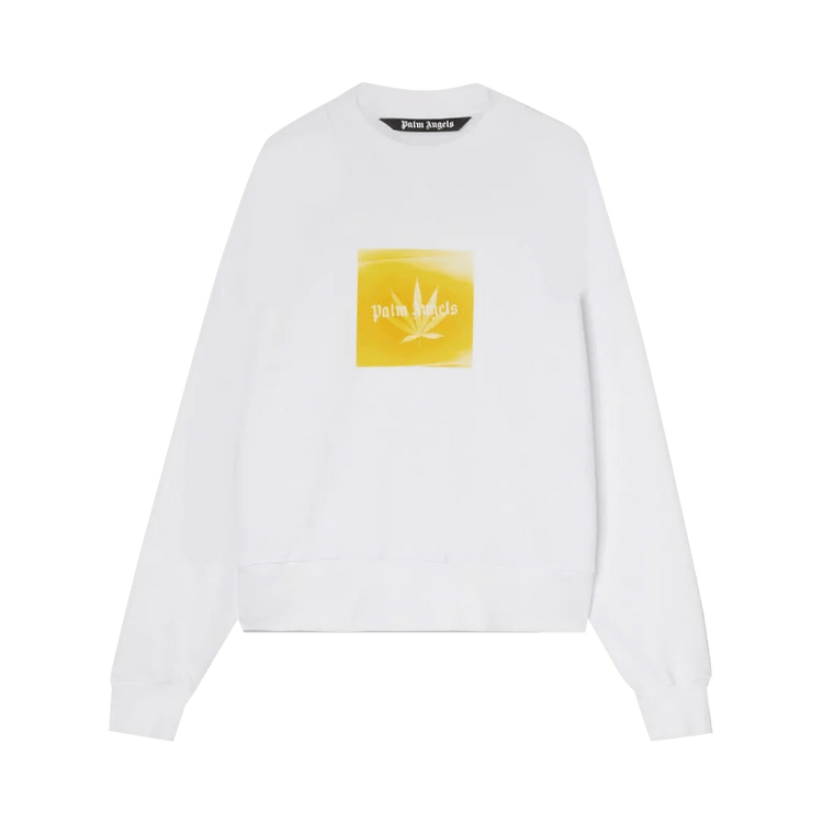 Palm Angels Leaf Crewneck "White/Yellow"