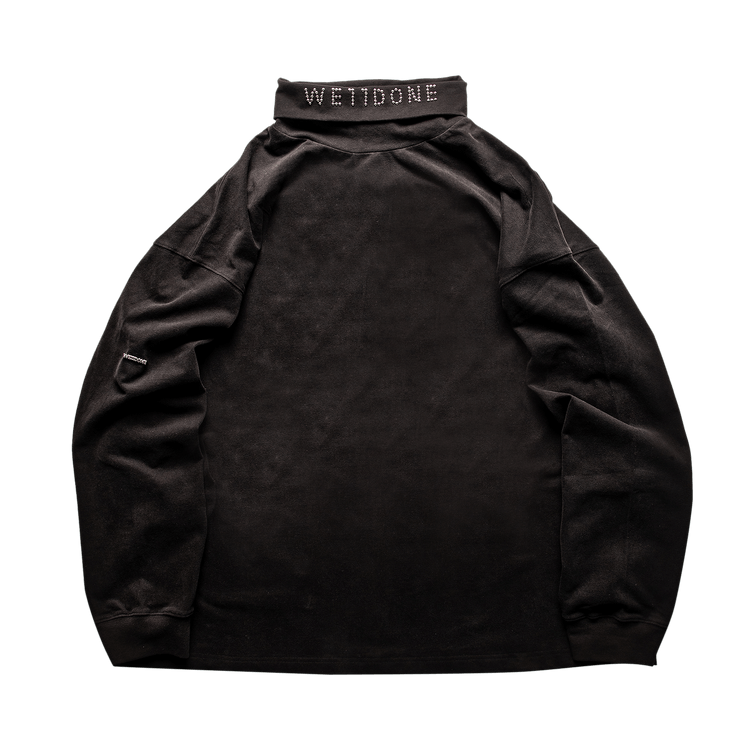 We11done Logo Roll Neck Top "Black"