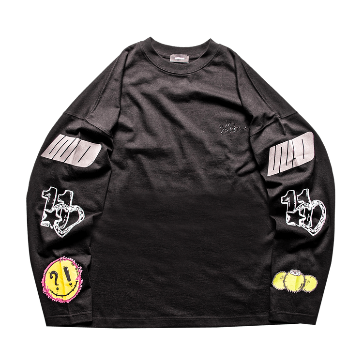 We11done Heart Long-Sleeve T-Shirt "Black"