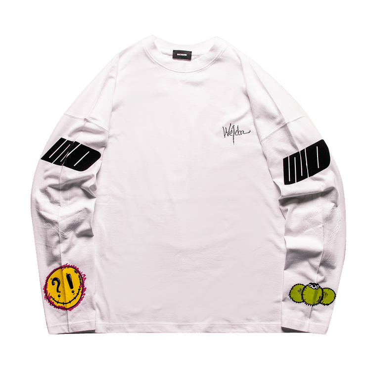 We11done Heart Long-Sleeve T-Shirt "White"