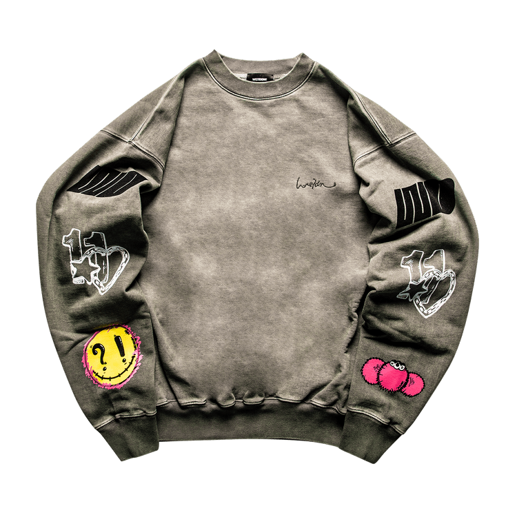 We11done Heart Sweatshirt "Olive"
