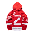 We11done Oversized Football Hoodie "Red"
