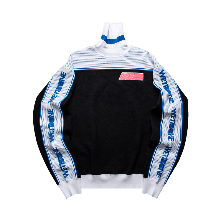 We11done Side Logo Mesh Top "Black"