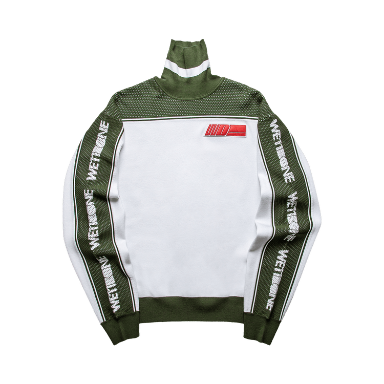 We11done Side Logo Mesh Top "Olive"