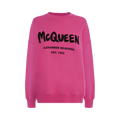 Alexander McQueen Graffiti Sweatshirt "Bobby Pink"