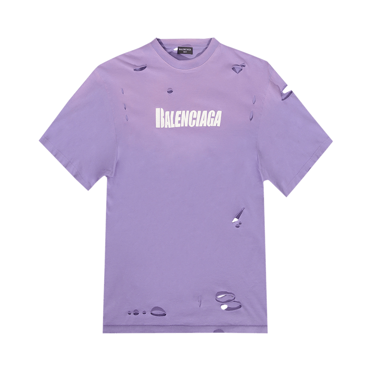Balenciaga Boxy T-Shirt "Purple/White"