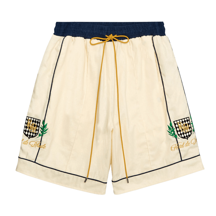 Rhude PJ Short "Creme/Navy"
