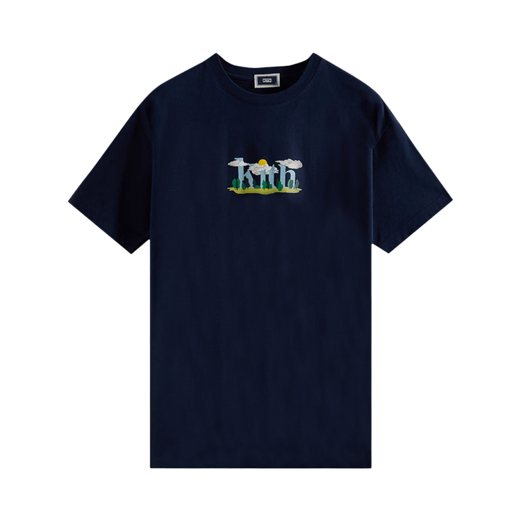 Kith Cloud Serif Logo Tee "Nocturnal"