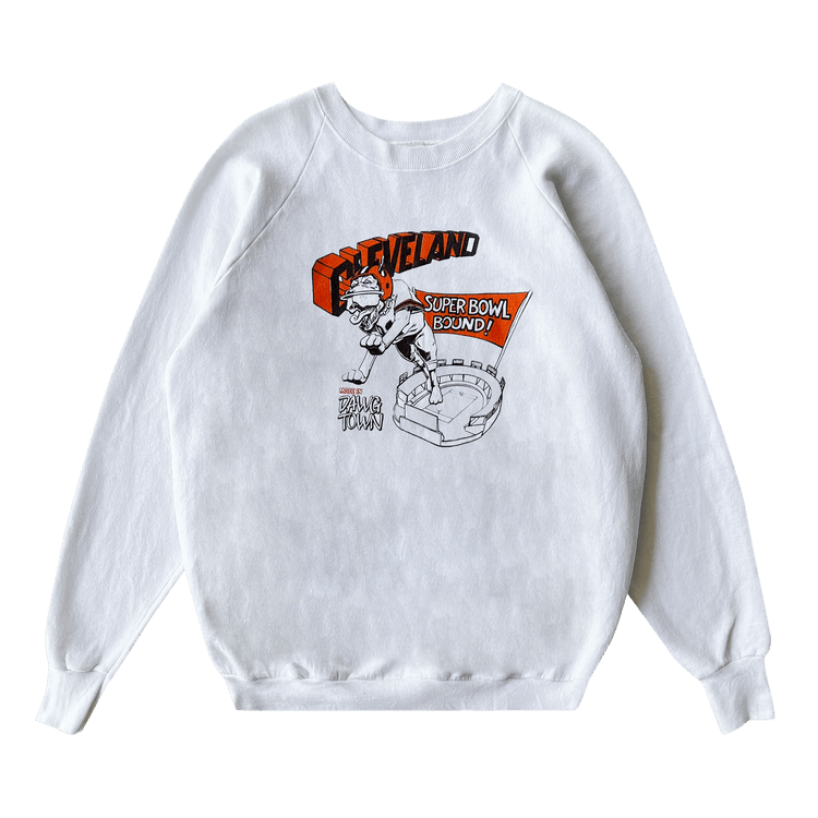 Pre-Owned 1990"s Cleveland Browns Sweatshirt "White'