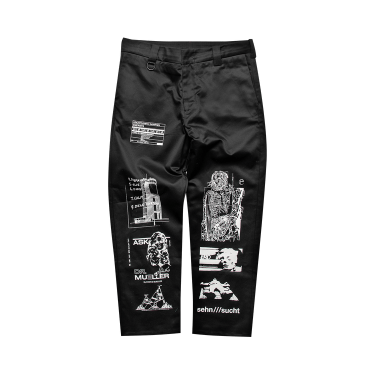Enfants Riches Déprimés Collage Trousers "Black/White"