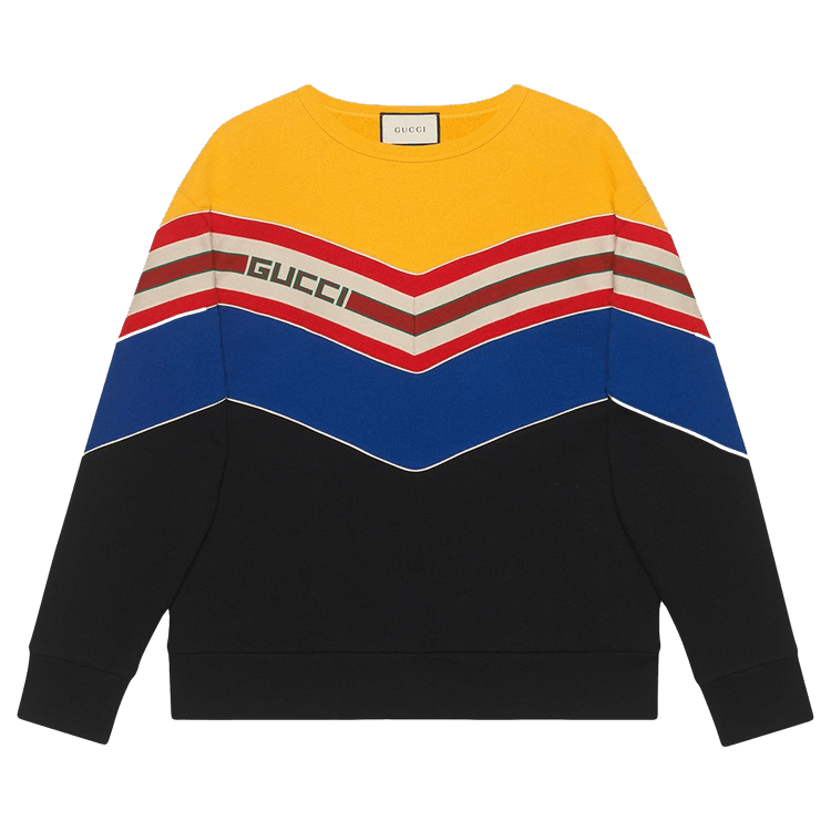 Gucci Chevron Stripe Sweatshirt "Multicolor"