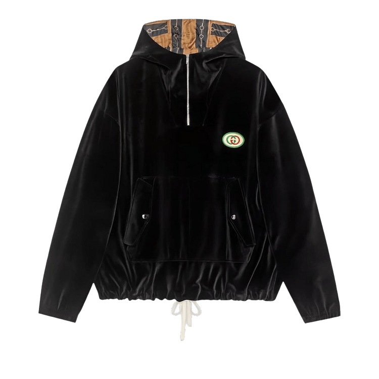 Gucci Hooded Chenille Sweatshirt "Black"