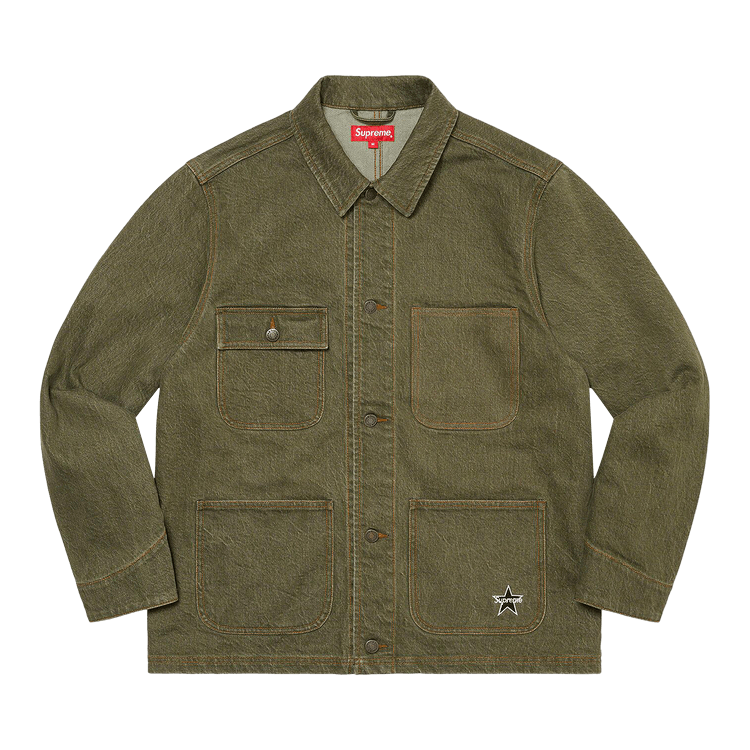 Supreme Denim Chore Coat "Olive"
