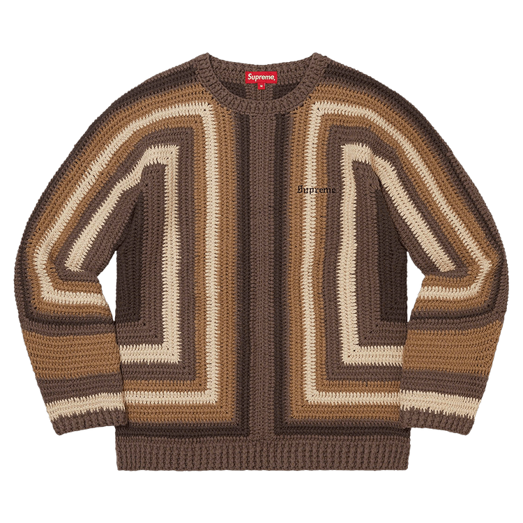 Supreme Hand Crocheted Sweater "Brown"