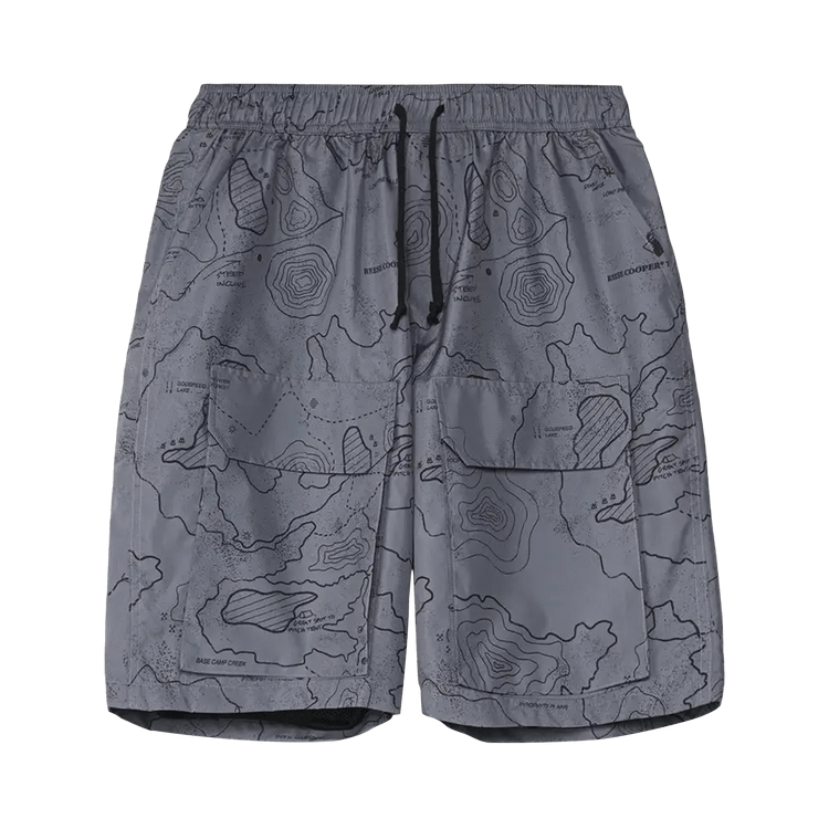 Reese Cooper Ripstop Map Camo Cargo Short "Grey"