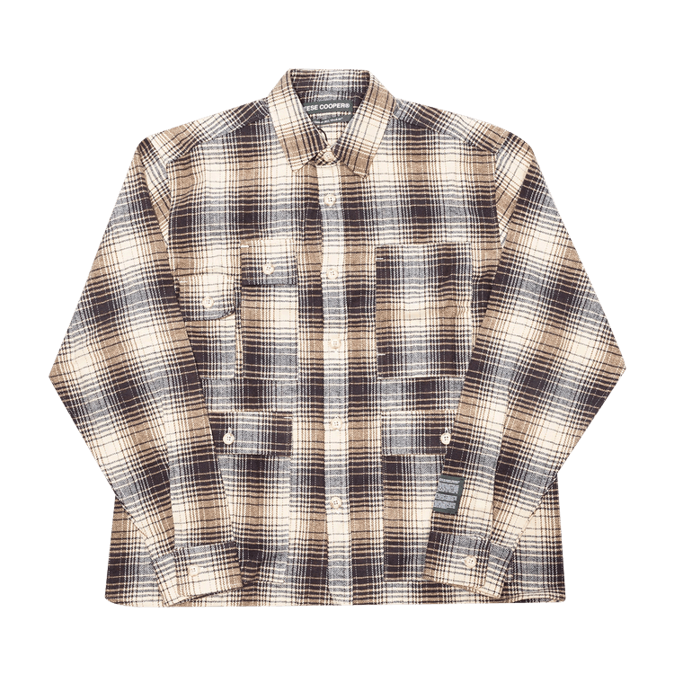 Reese Cooper Cargo Flannel Shirt "Blue"