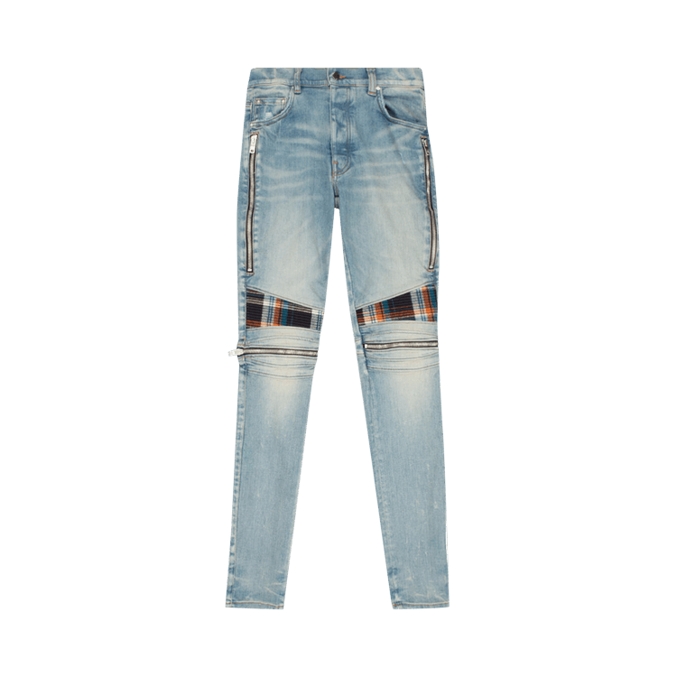 Amiri MX2 Plaid "Clay Indigo/Orange"