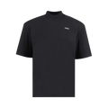 032C Ribbed Short-Sleeve Sweater "Black"