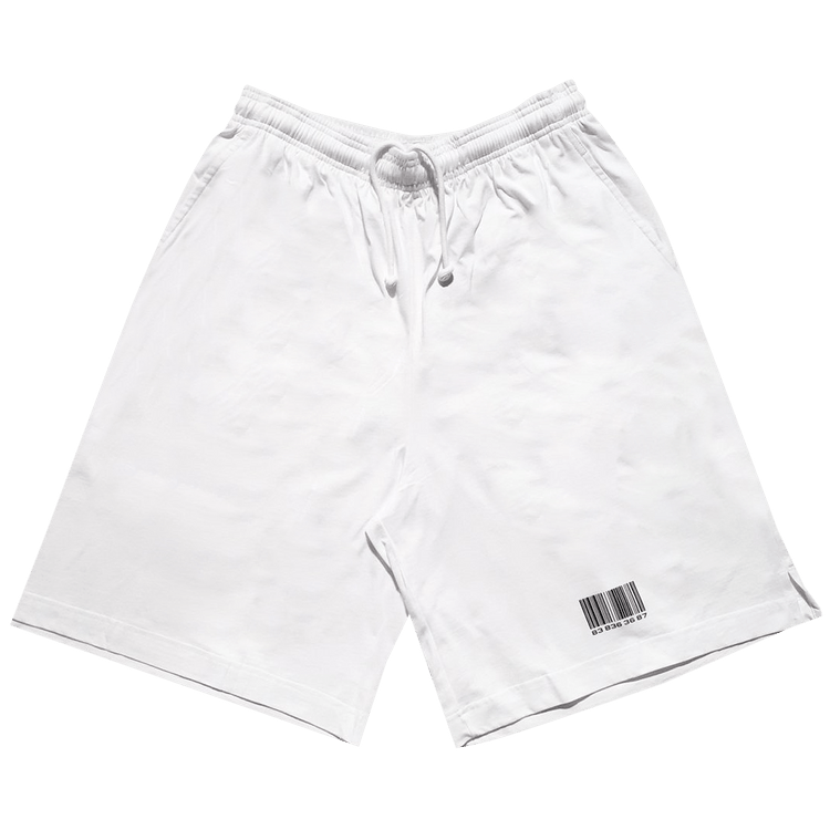 VTMNTS Barcode Shorts "White"