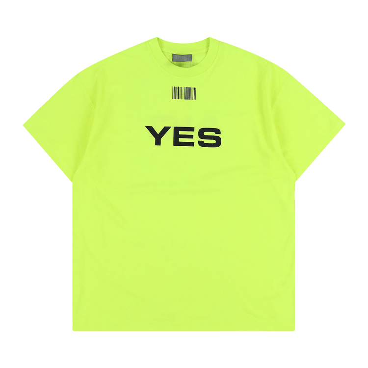 VTMNTS Yes T-Shirt "Fluo Yellow"