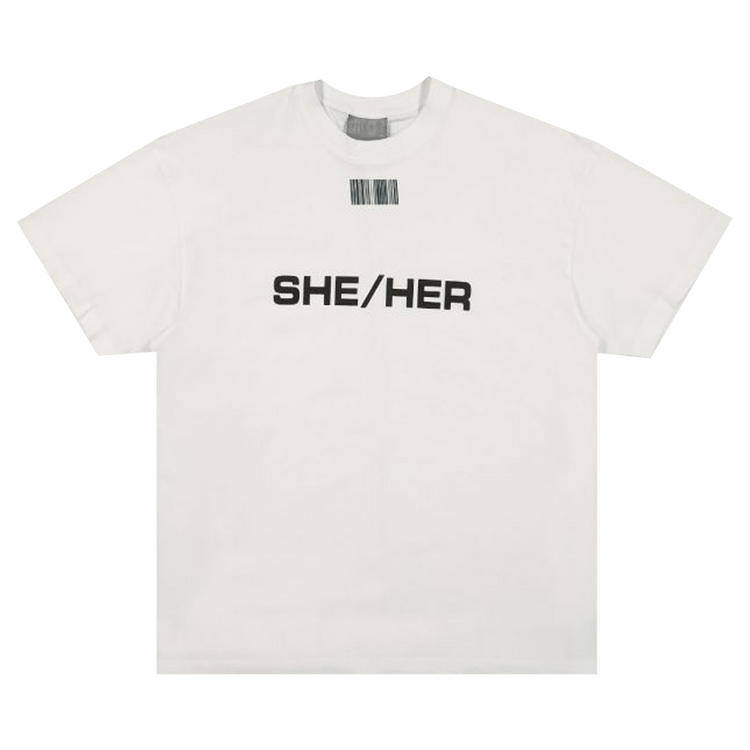 VTMNTS She/Her T-Shirt "White"